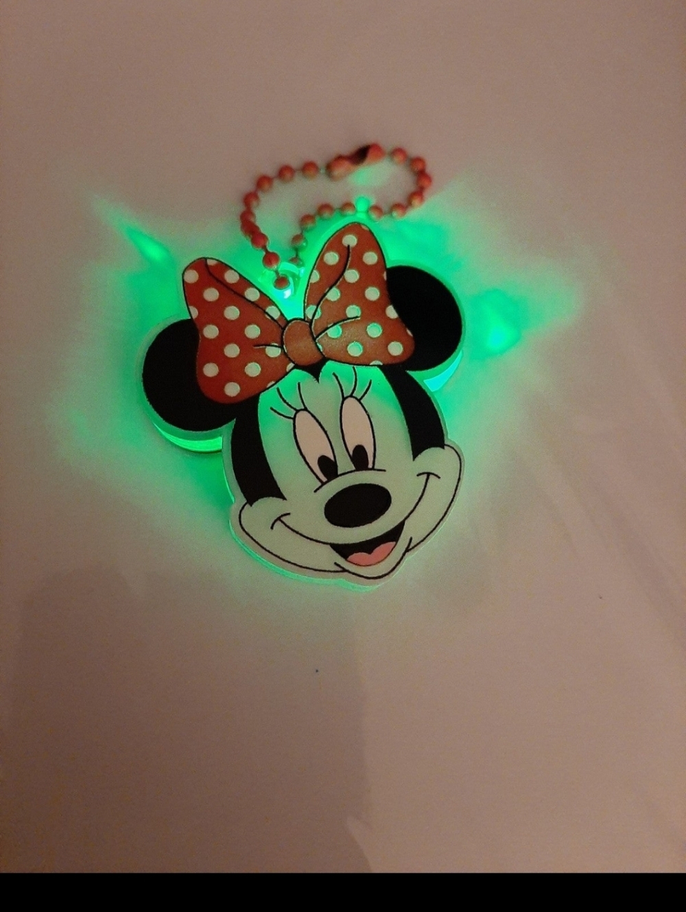 Colorful Gold Shimmer Glitter Mouse Keychain